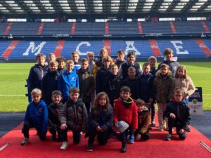 Nos jeunes Virois en visite au stade d'Ornano