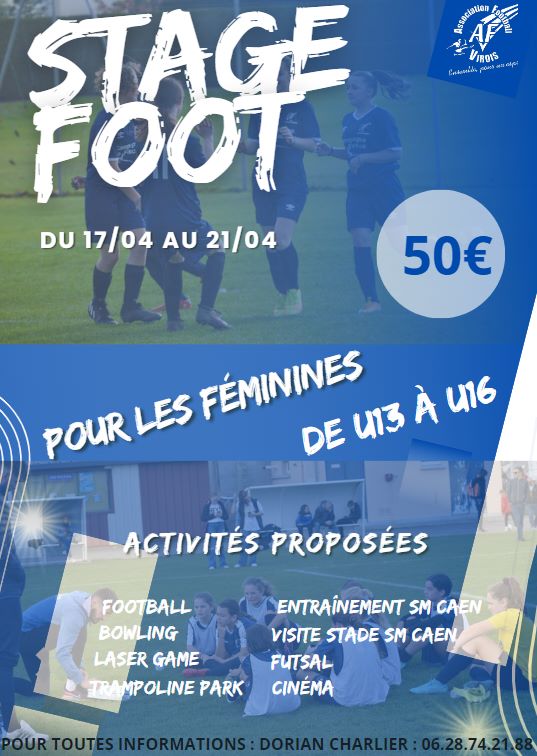 Stage féminin AF VIrois