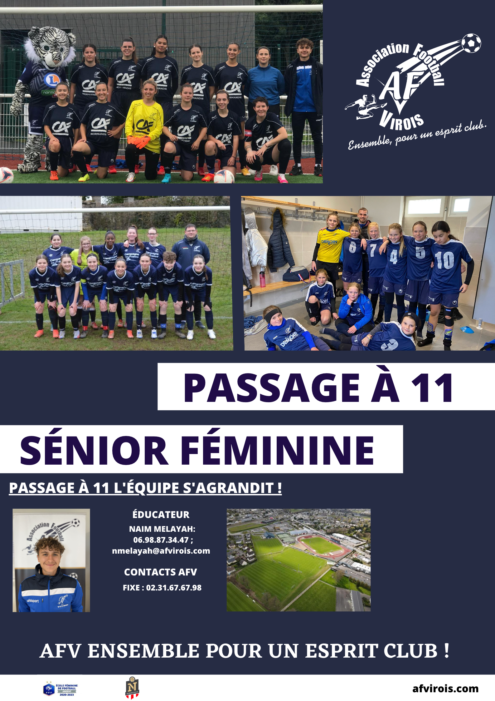 Seniors féminines à 11